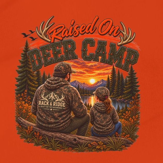 RACK & RIDGE Sunset Deer Camp Youth Girls' Long-Sleeve Tee