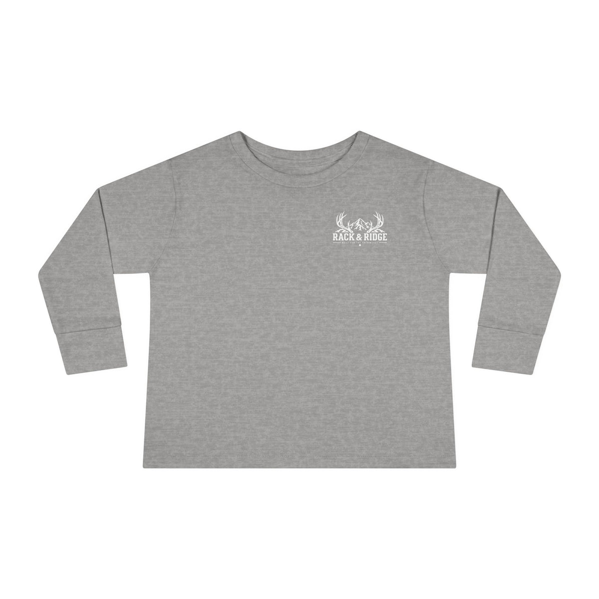 Rack & Ridge Signature Antler Logo Toddler Long Sleeve — Kids Outdoor Shirt