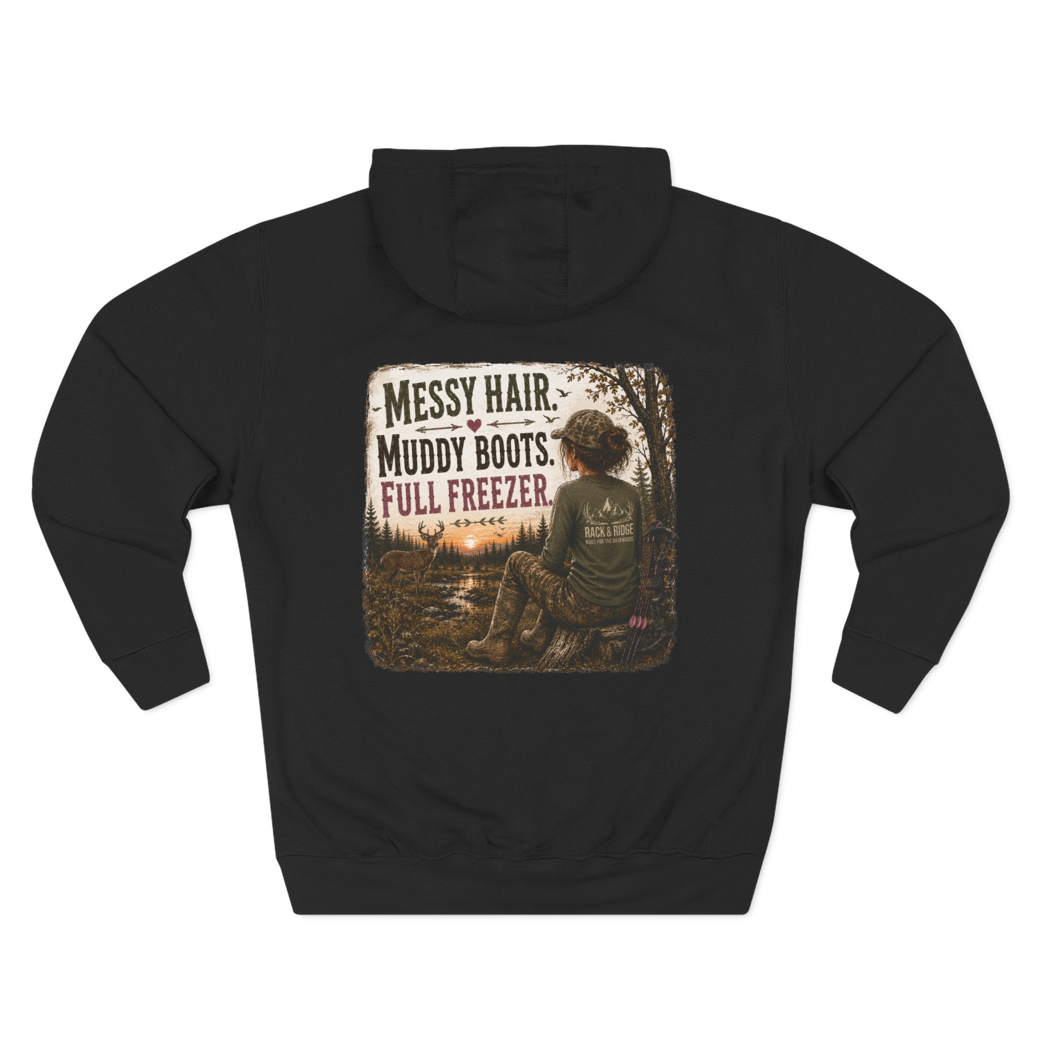 Rack & Ridge | Messy Hair. Muddy Boots. Full Freezer Hoodie