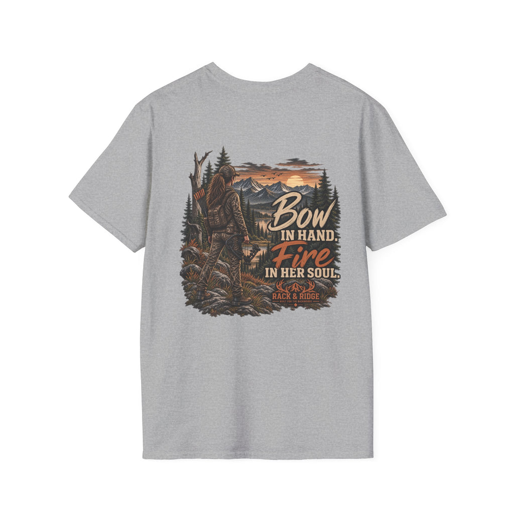 Rack & Ridge | Bow in Hand. Fire in Her Soul. T-Shirt