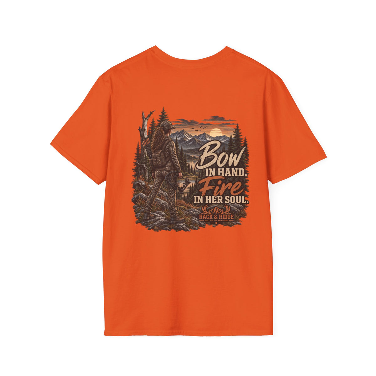 Rack & Ridge | Bow in Hand. Fire in Her Soul. T-Shirt