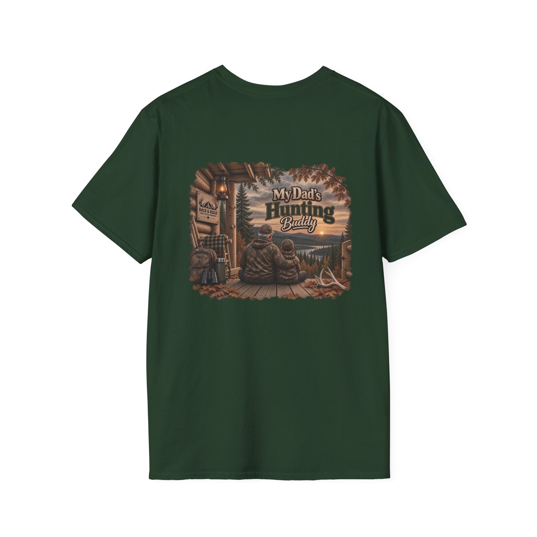 Rack & Ridge “My Dad’s Hunting Buddy” Tee — Grandpa & Grandson Outdoor Shirt