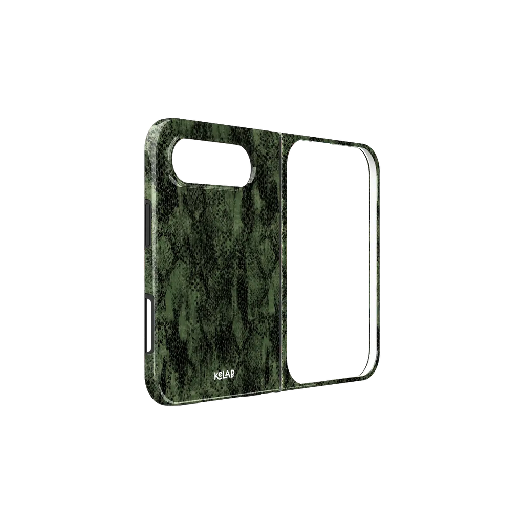 Emerald Python | Olive Green Snake Print iPhone Case