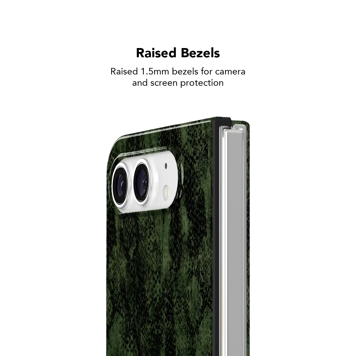 Emerald Python | Olive Green Snake Print iPhone Case