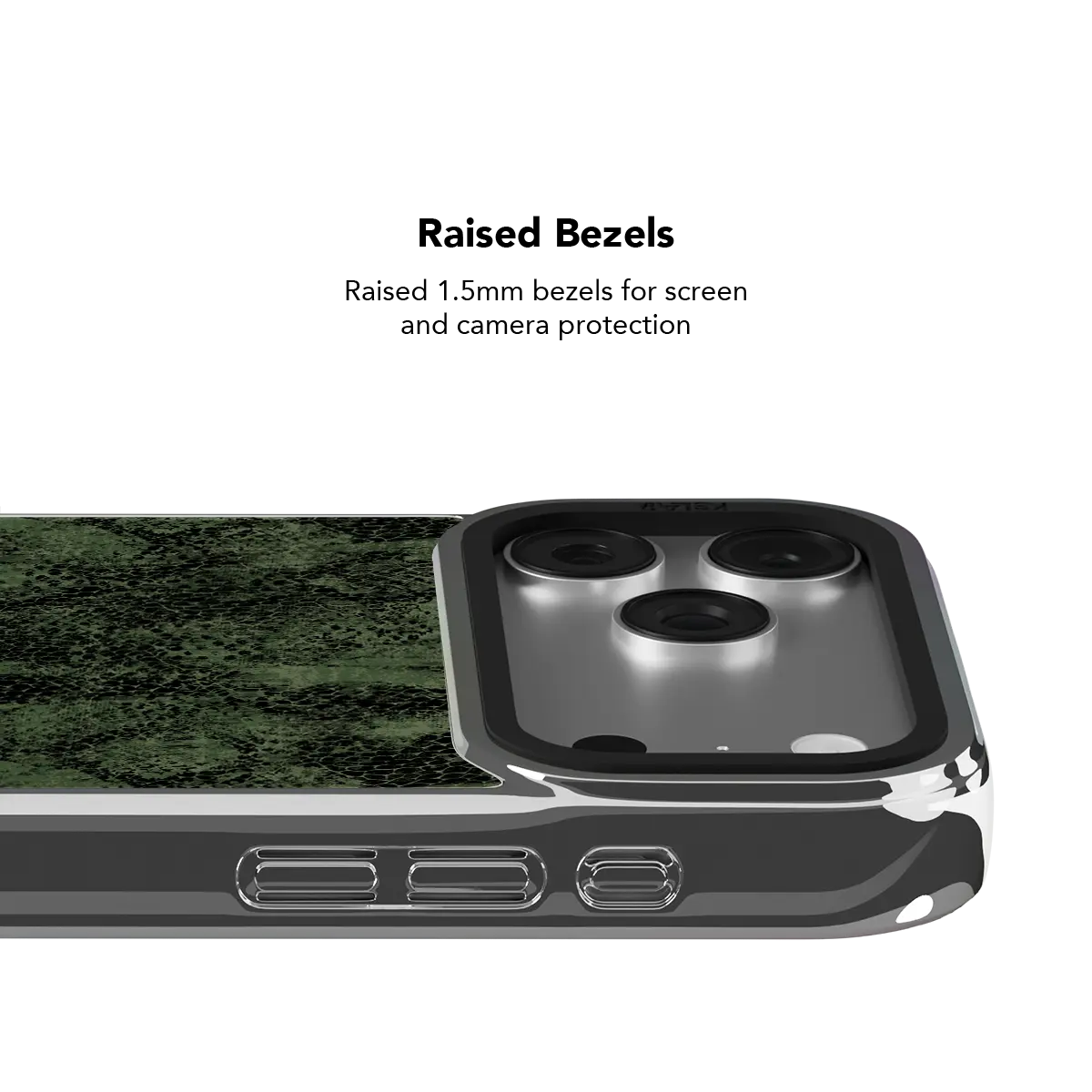 Emerald Python | Olive Green Snake Print iPhone Case