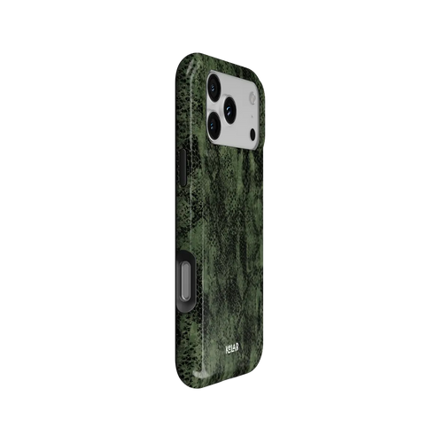 Emerald Python | Olive Green Snake Print iPhone Case