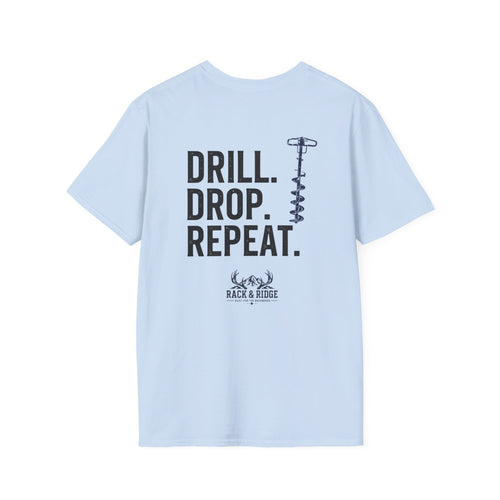Drill. Drop. Repeat. | Rack & Ridge T-Shirt