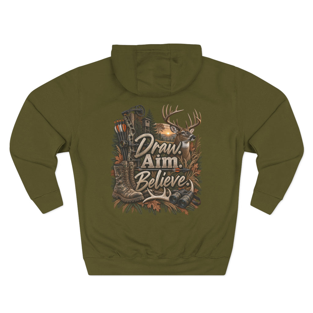 Rack & Ridge | Draw. Aim. Believe. Hoodie