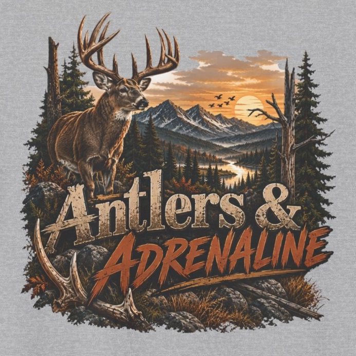 Rack & Ridge | Antlers & Adrenaline T-Shirt