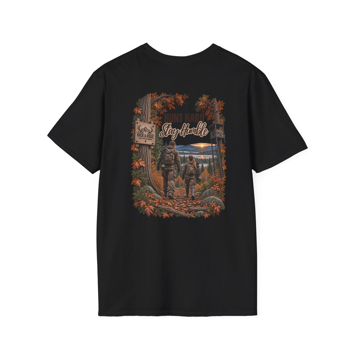 Rack & Ridge “Hunt Hard. Stay Humble.” Tee — Outdoor Daughter Shirt