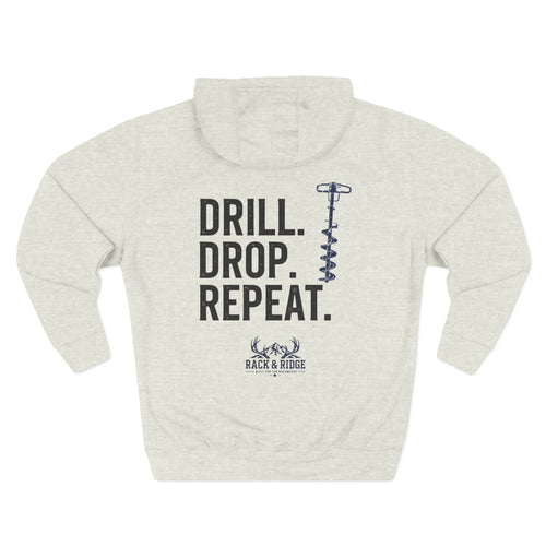 Drill. Drop. Repeat. | Rack & Ridge Hoodie