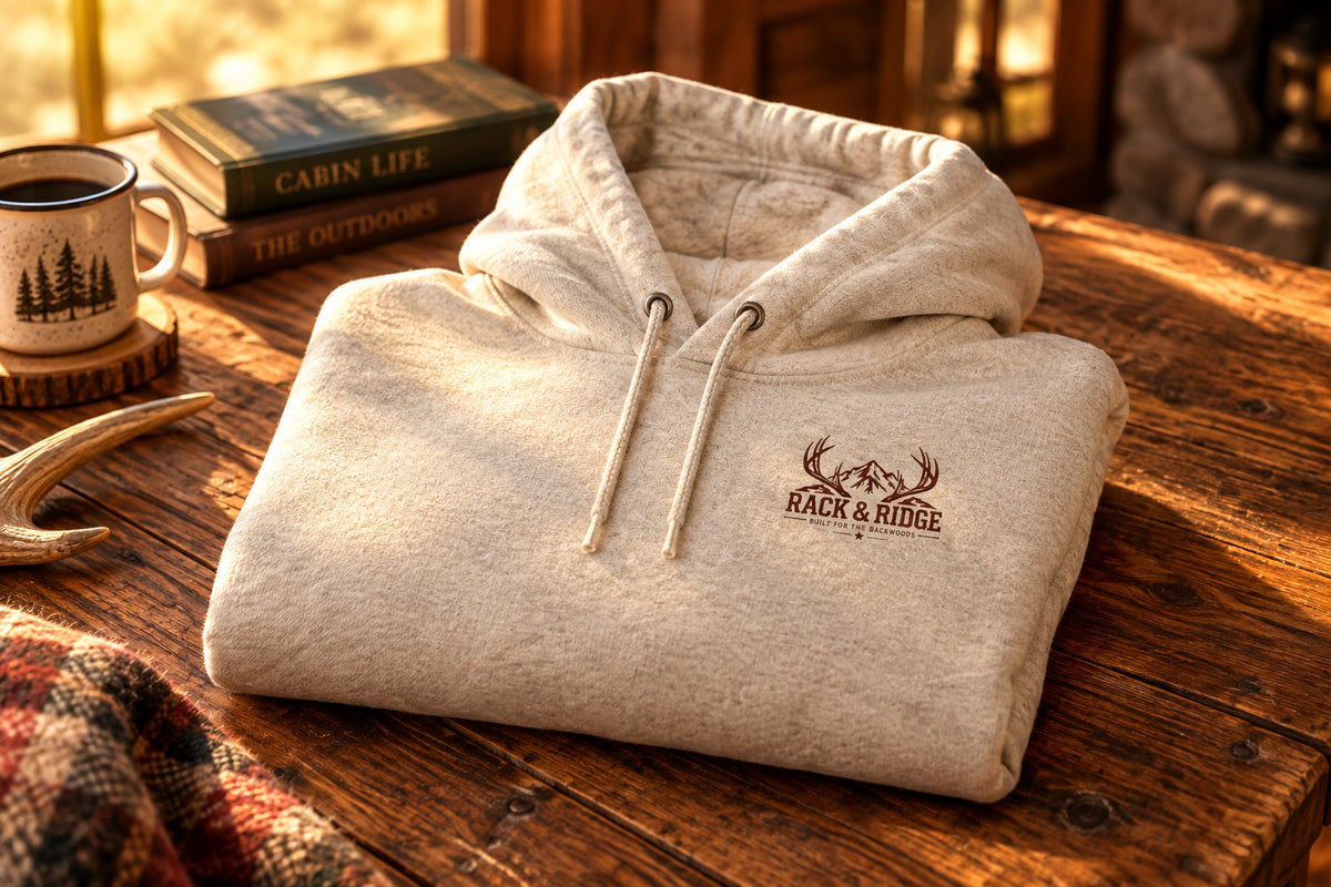 Rack & Ridge Hunting Hoodie — Patience. Persistence. Precision.