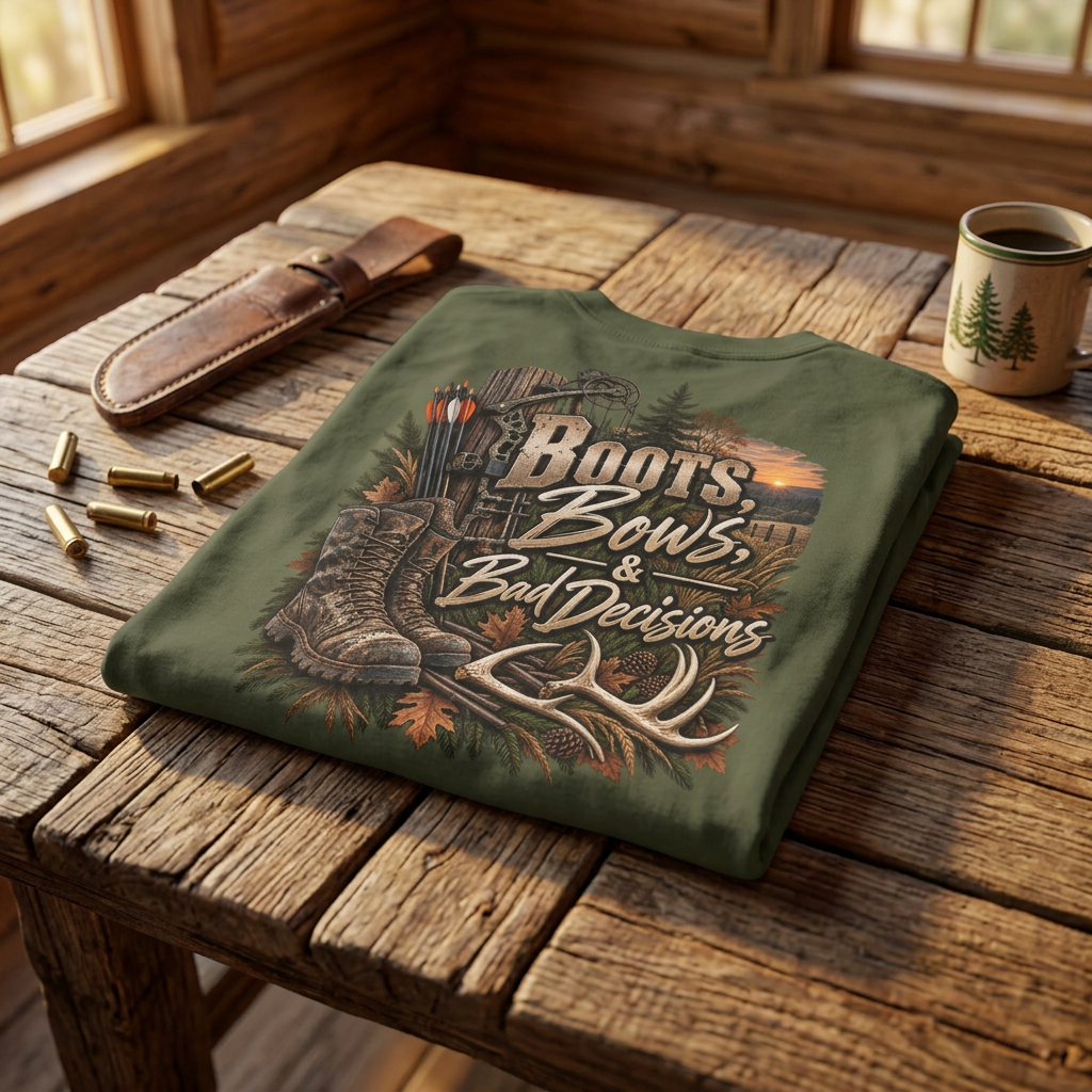 Rack & Ridge | Boots, Bows & Bad Decisions T-Shirt