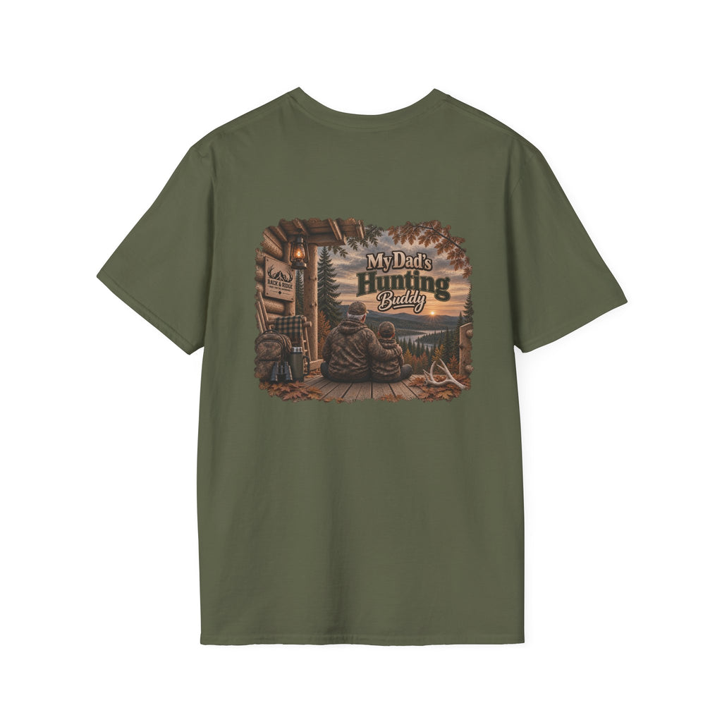Rack & Ridge “My Dad’s Hunting Buddy” Tee — Grandpa & Grandson Outdoor Shirt