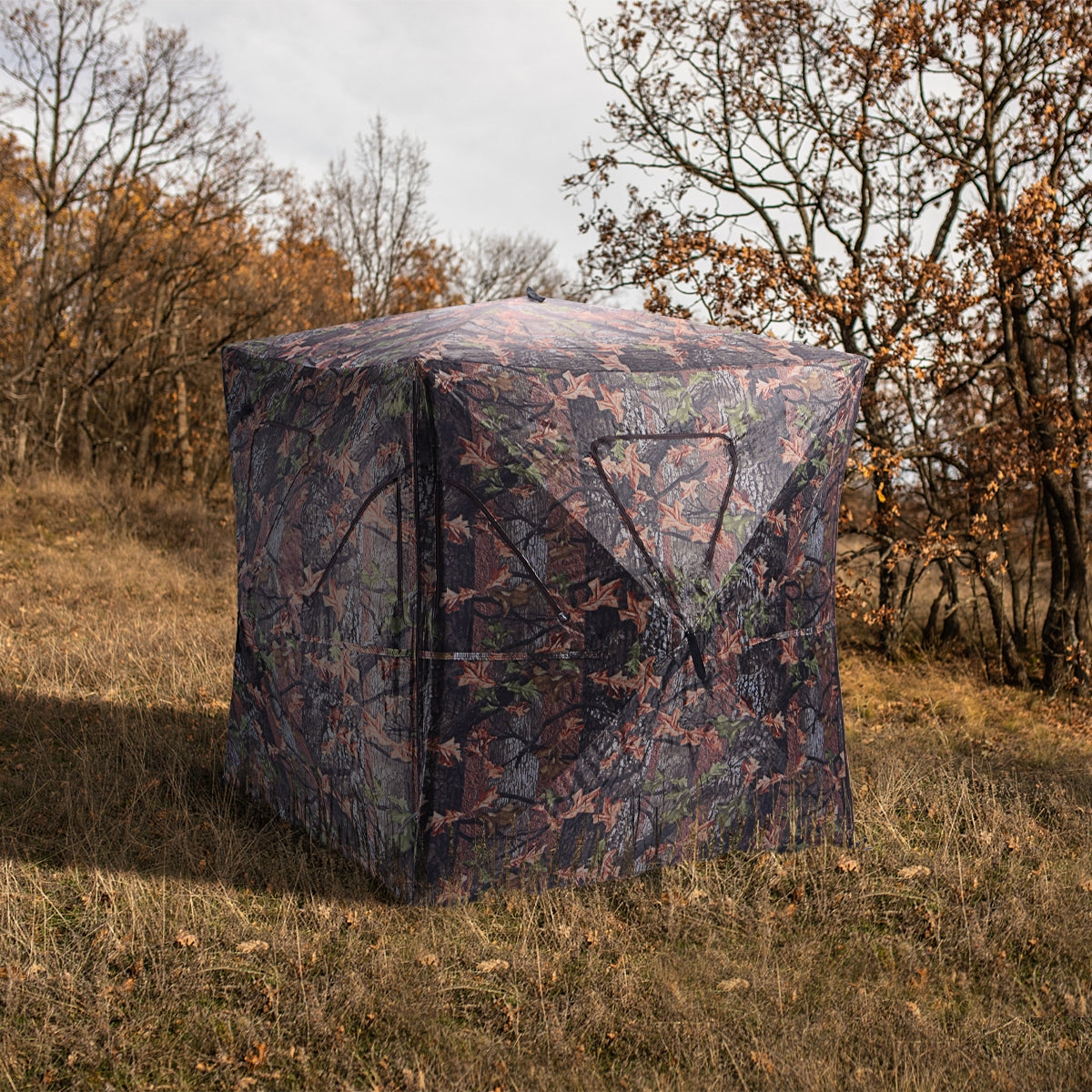 Portable Pop-Up Camo Ground Hunting Blind | 2–3 Person