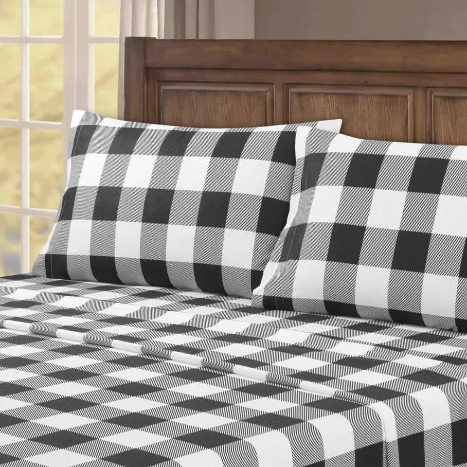 Rack & Ridge | Kathy Ireland 4-Piece Cotton Flannel Sheet Set