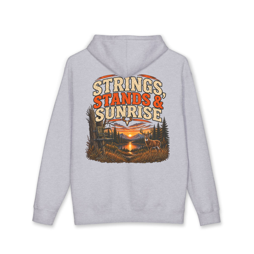 RACK & RIDGE Strings, Stands & Sunrise Adult Unisex Hoodie