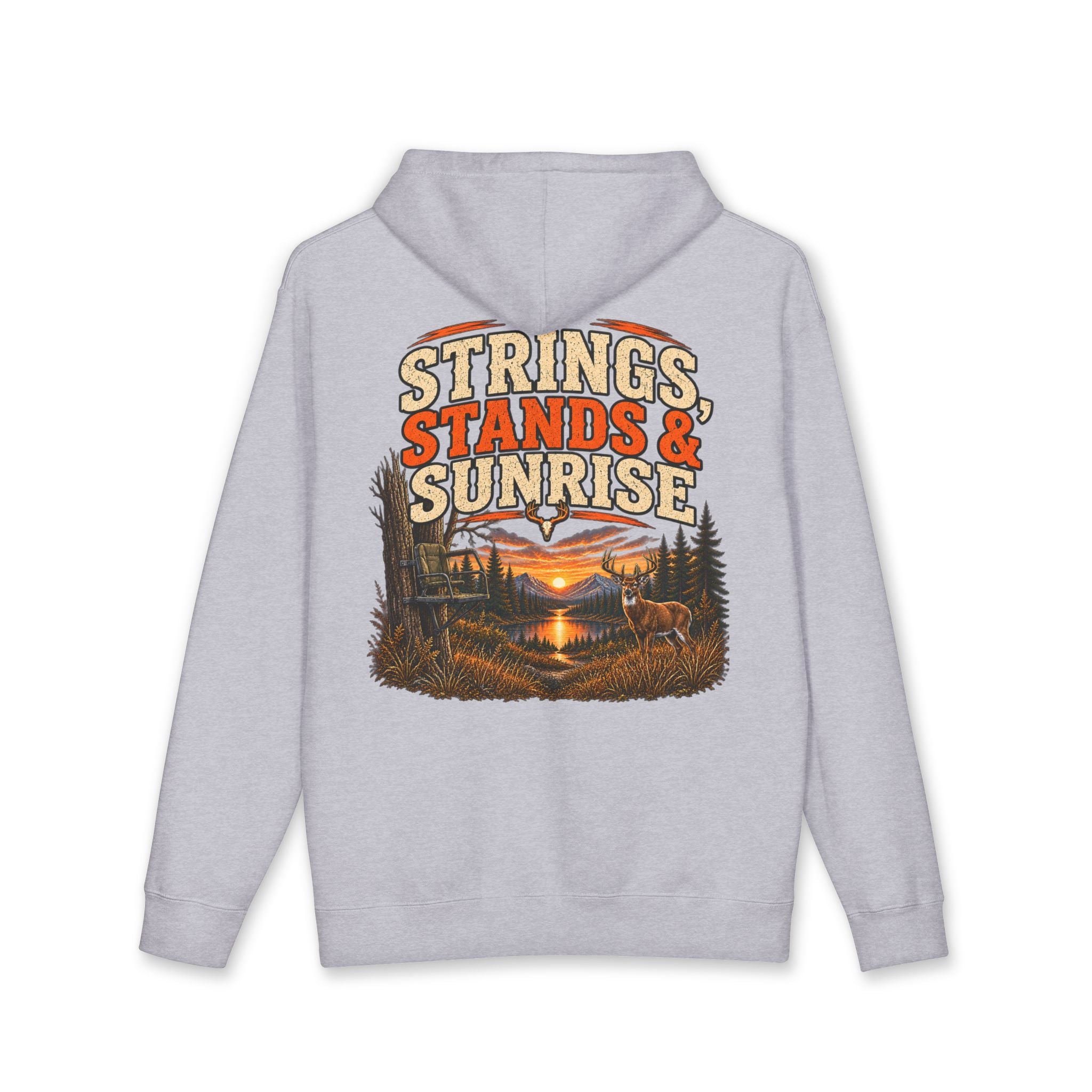 RACK & RIDGE Strings, Stands & Sunrise Adult Unisex Hoodie