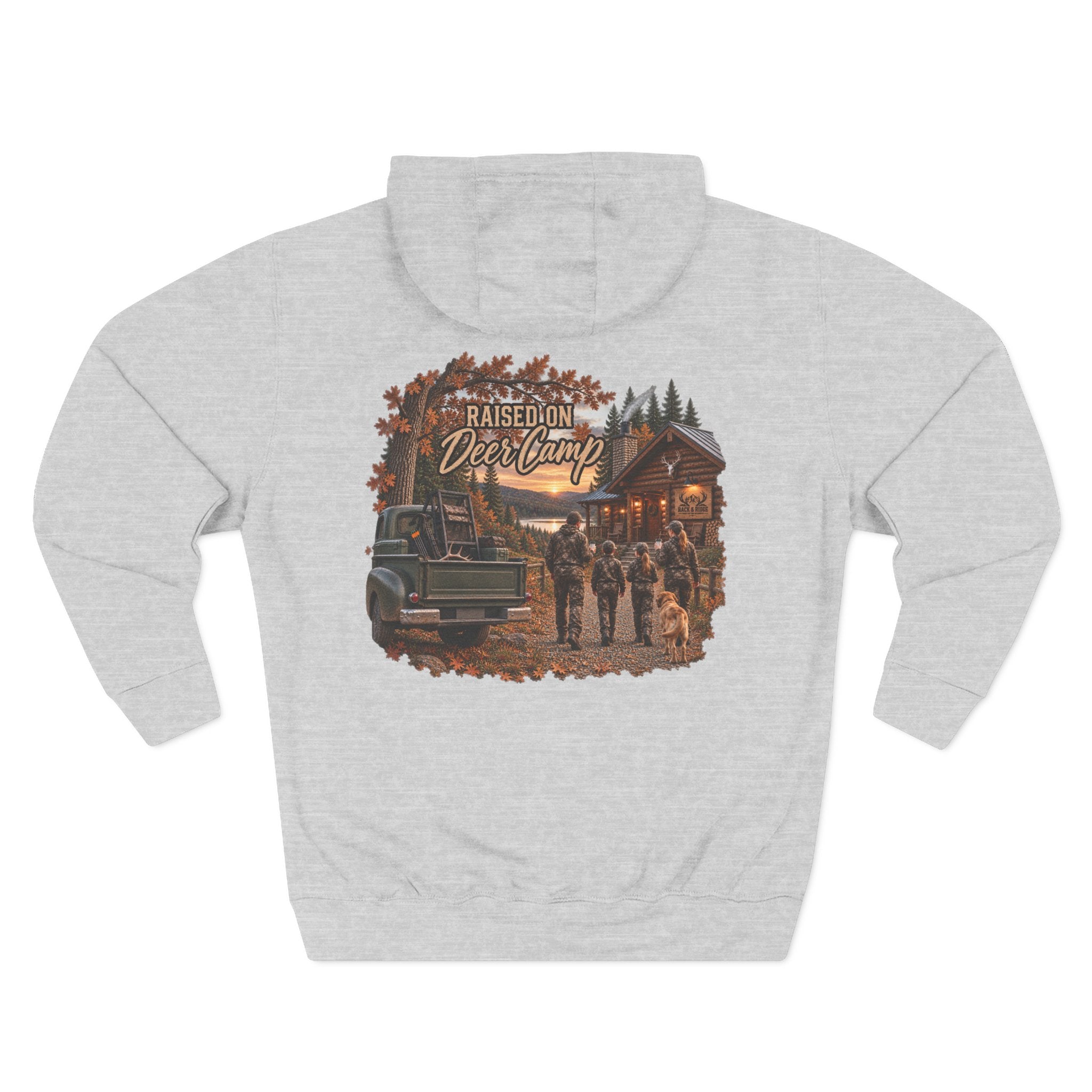 Rack & Ridge “Raised on Deer Camp” Hoodie — The Signature Hunting Family Fleece