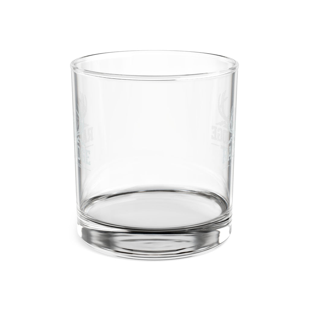 Engraved Rack & Ridge Whiskey Glass 10.5oz — Rustic Deer Antler Rocks Glass