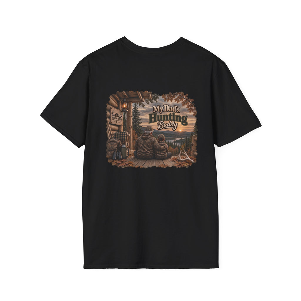 Rack & Ridge “My Dad’s Hunting Buddy” Tee — Grandpa & Grandson Outdoor Shirt