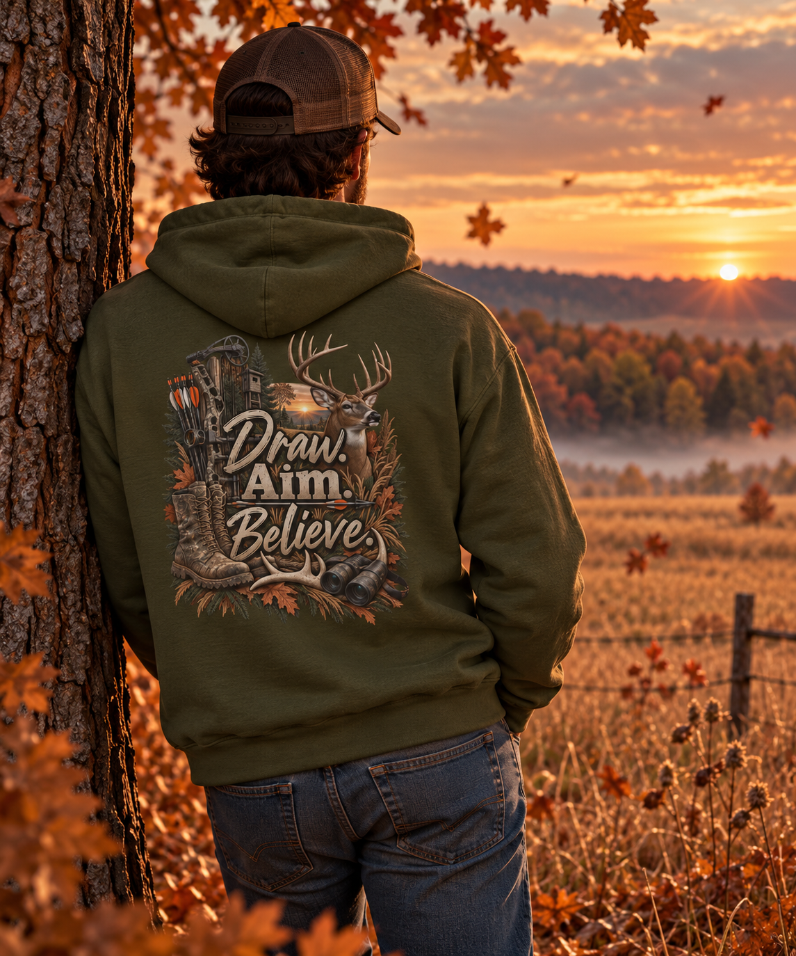 Rack & Ridge | Draw. Aim. Believe. Hoodie