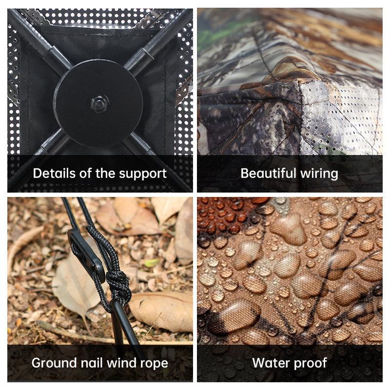 See-Through Pop-Up Camo Hunting Blind | 2–3 Person