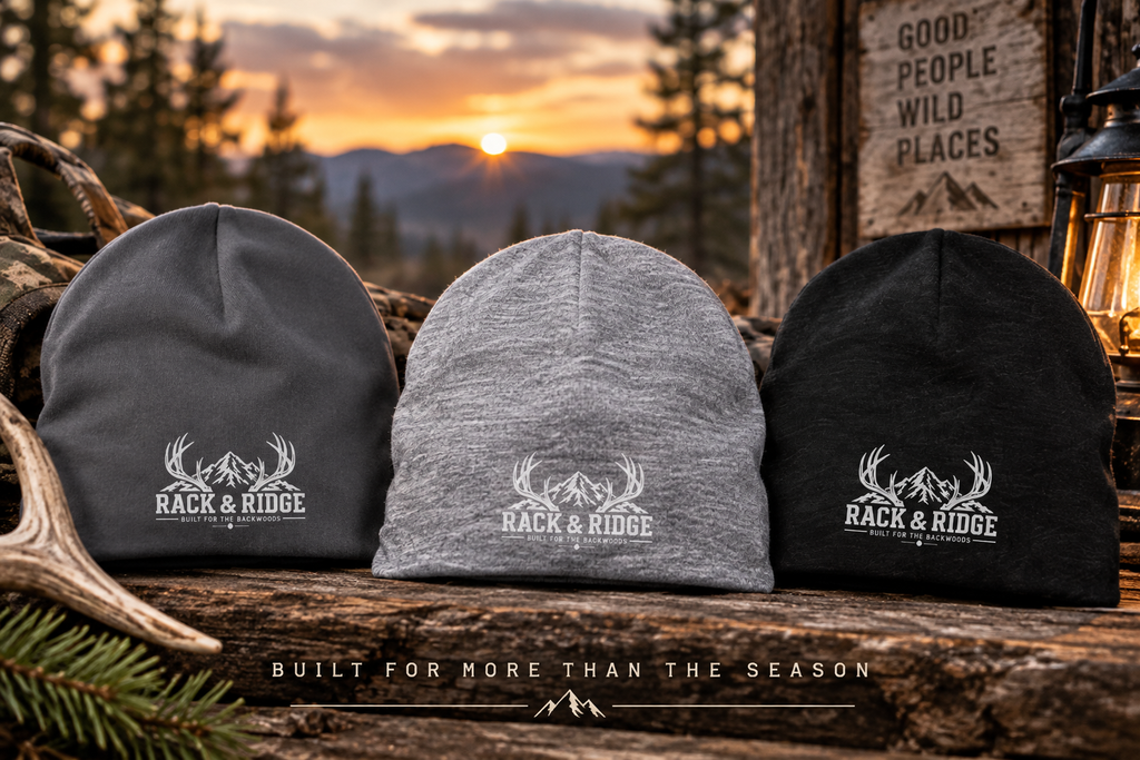 Rack & Ridge Knit Skull Cap — Grey & Charcoal