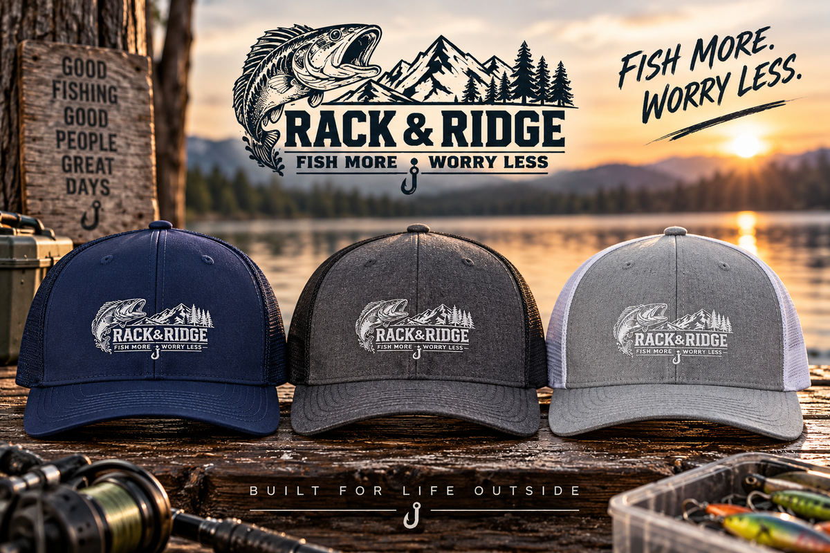 Rack & Ridge Fishing Logo Trucker Hat