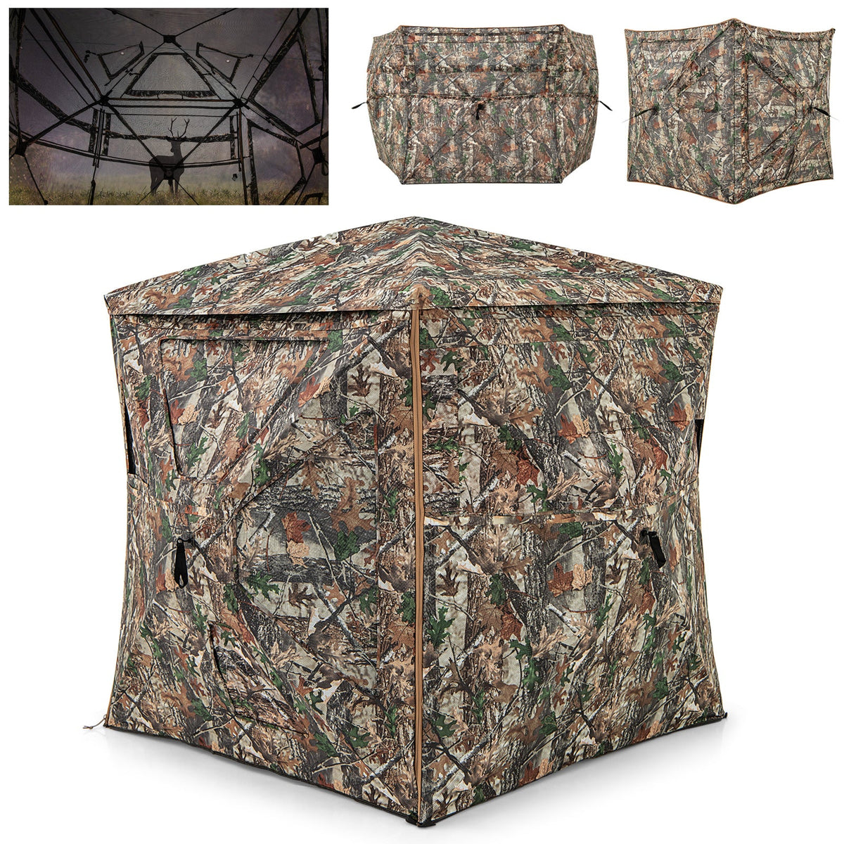5-in-1 Detachable Hunting Blind with Skylight | 2–3 Person