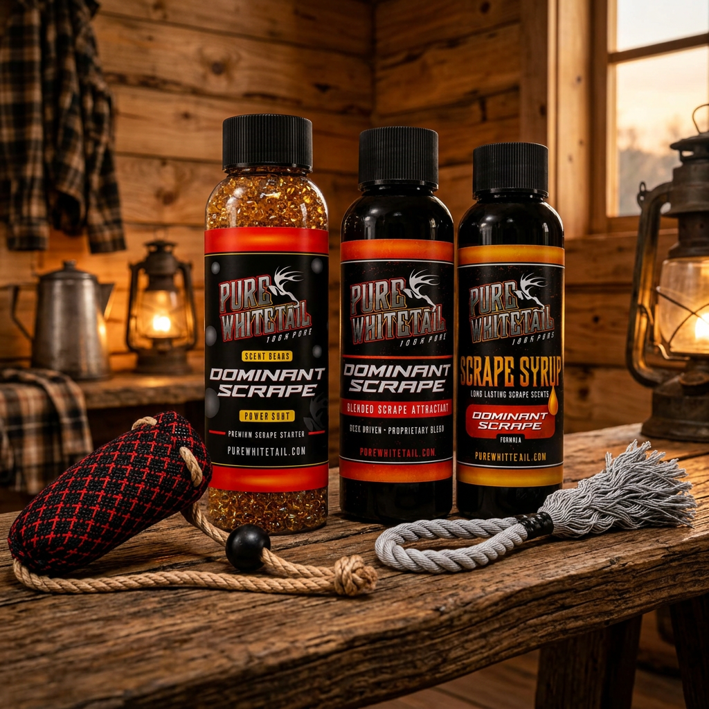 Three bottles of Pure Whittle products with a rope and cloth 