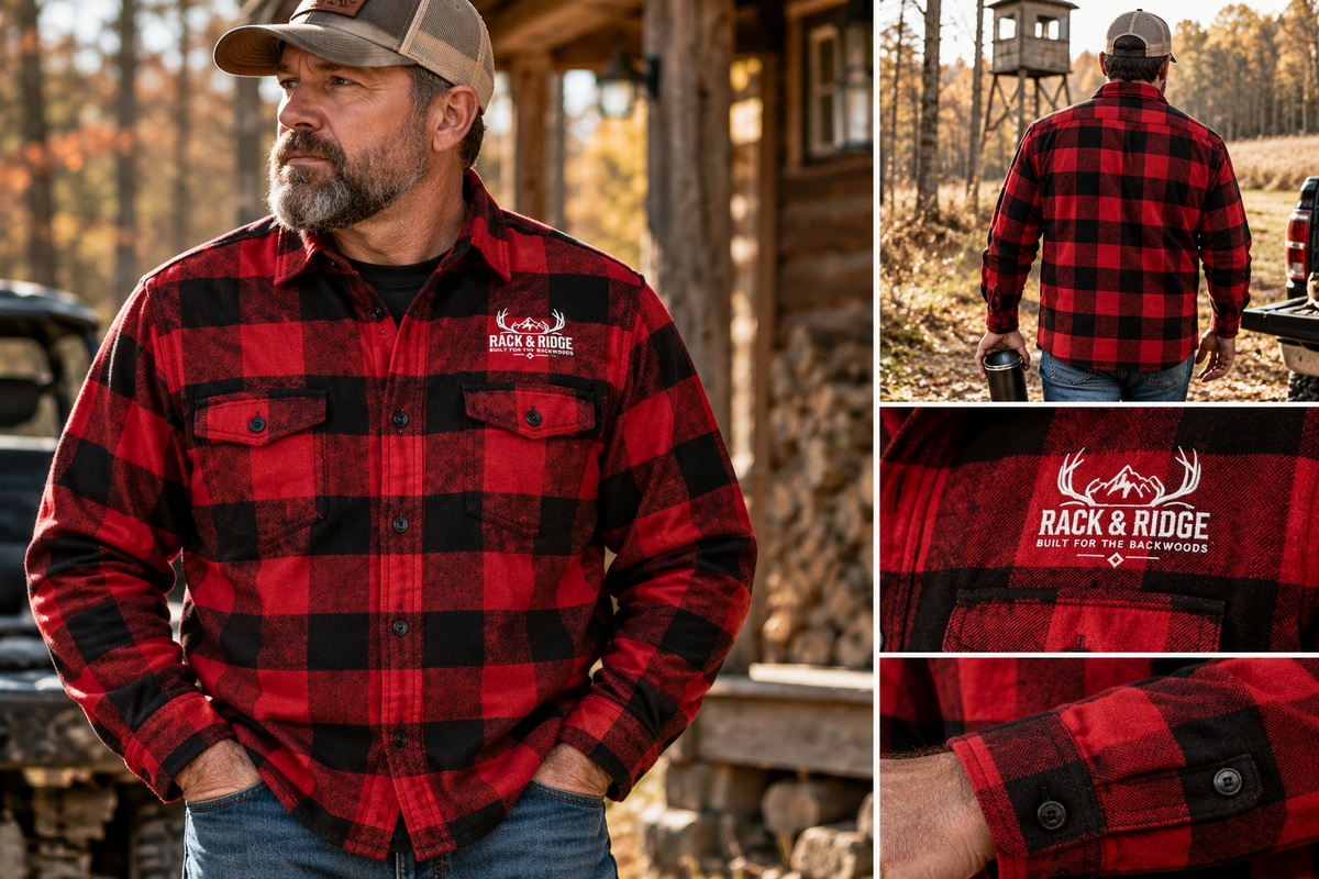 Rack & Ridge | Red & Black Buffalo Plaid Flannel