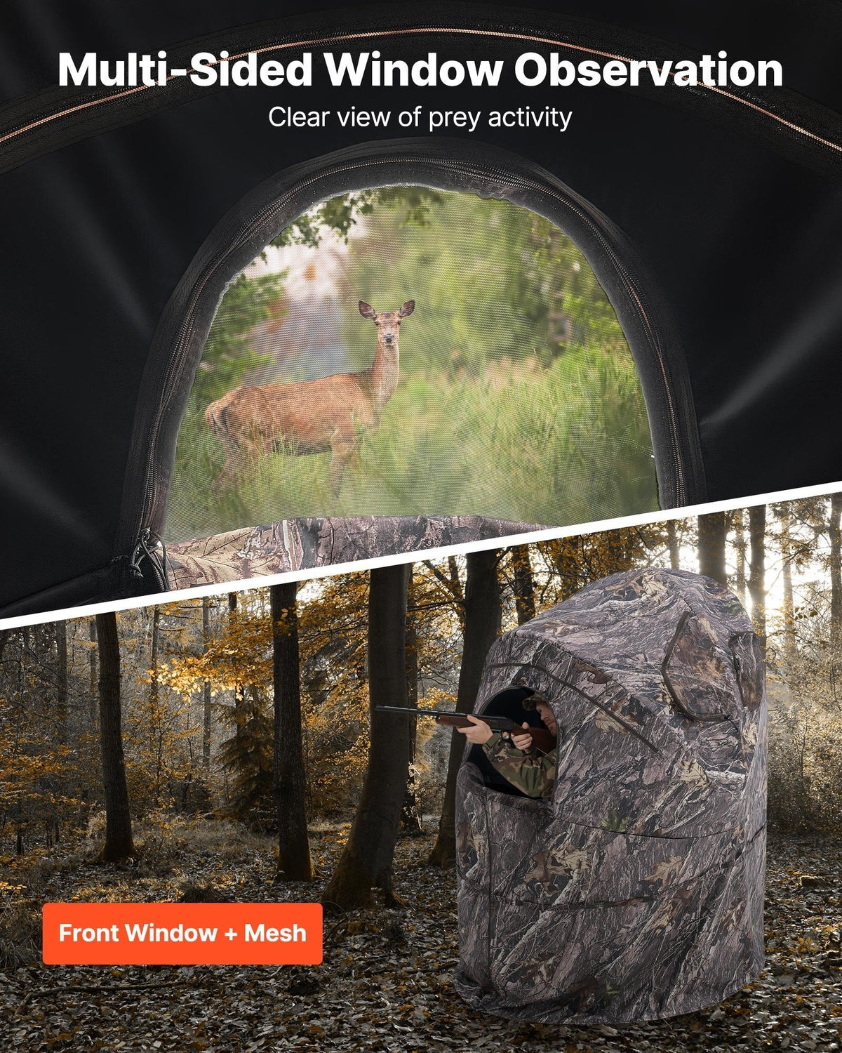 VEVOR Single-Person Camo Hunting Blind | Deer & Turkey