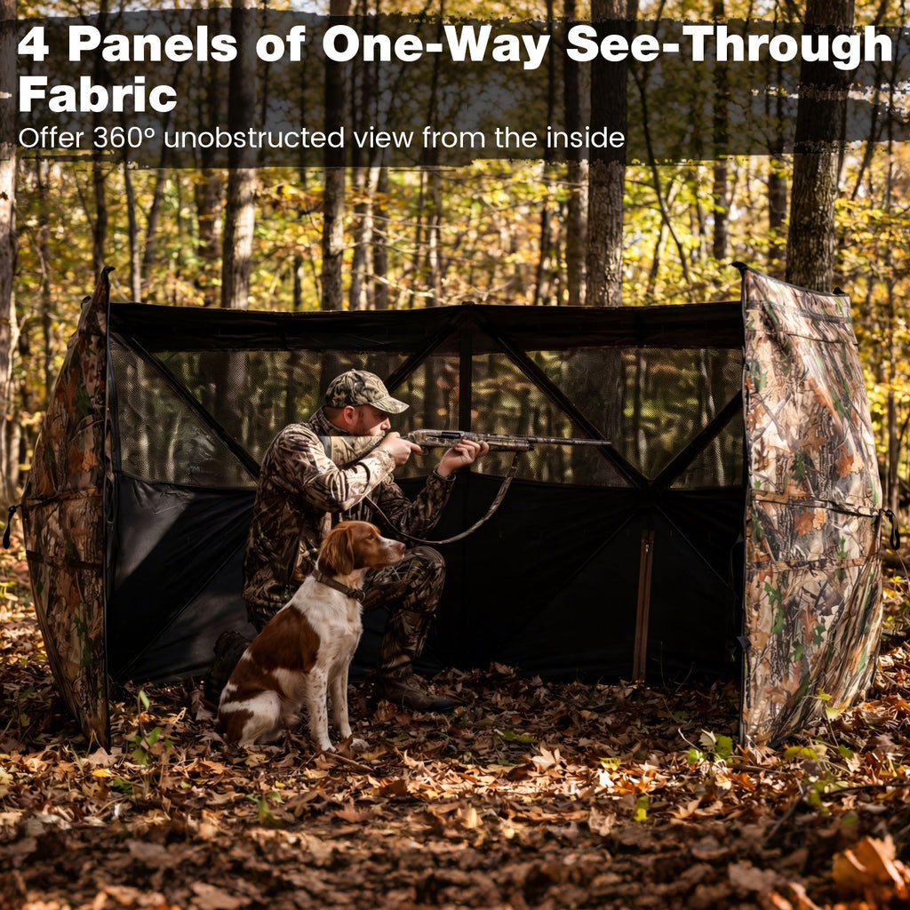 See-Through Pop-Up Waterfowl Hunting Blind Panel | 1–3 Person