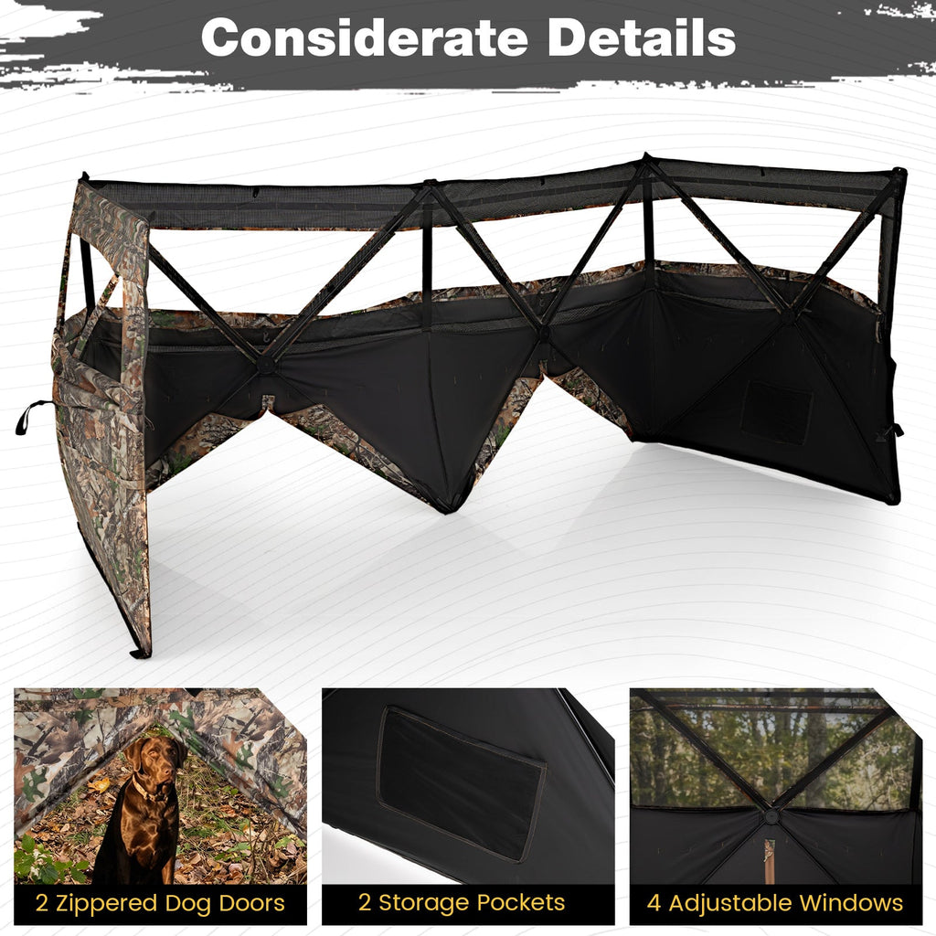 See-Through Pop-Up Waterfowl Hunting Blind Panel | 1–3 Person