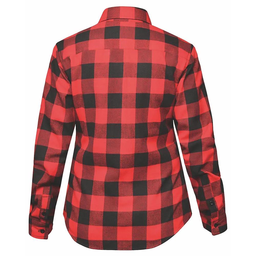 Ladies Black and Red Flannel Shirt