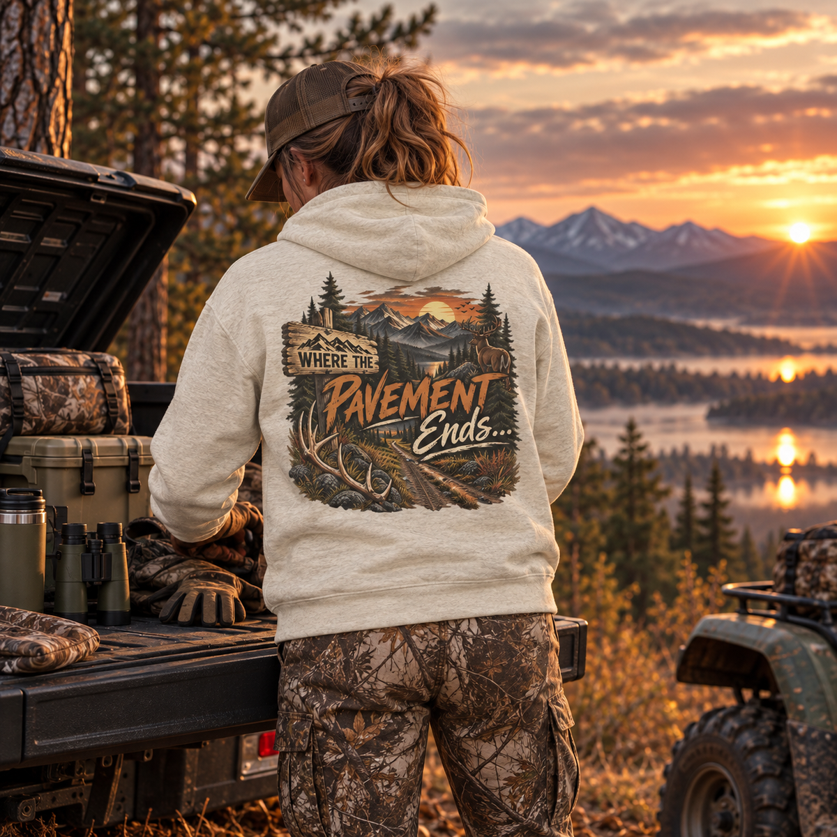 Rack & Ridge | Where the Pavement Ends Hoodie