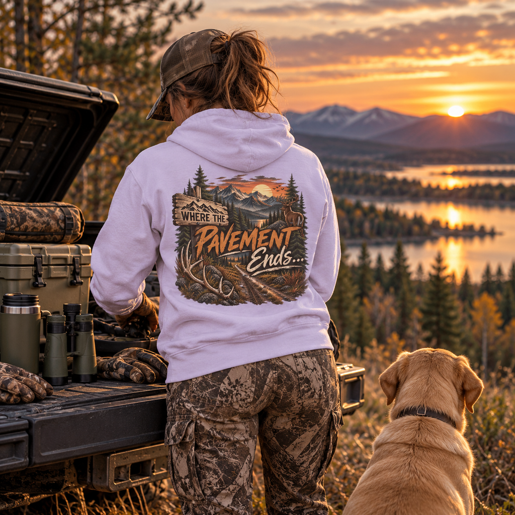 Rack & Ridge | Where the Pavement Ends Hoodie