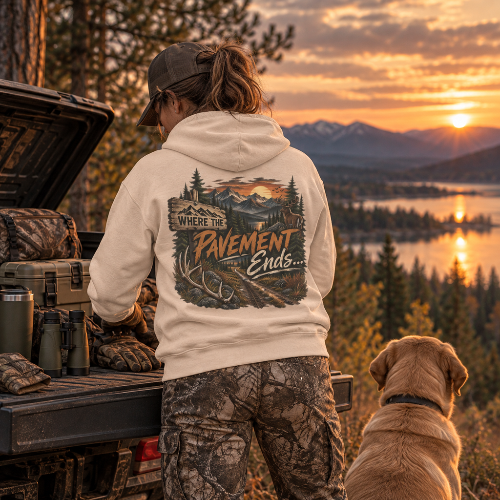 Rack & Ridge | Where the Pavement Ends Hoodie