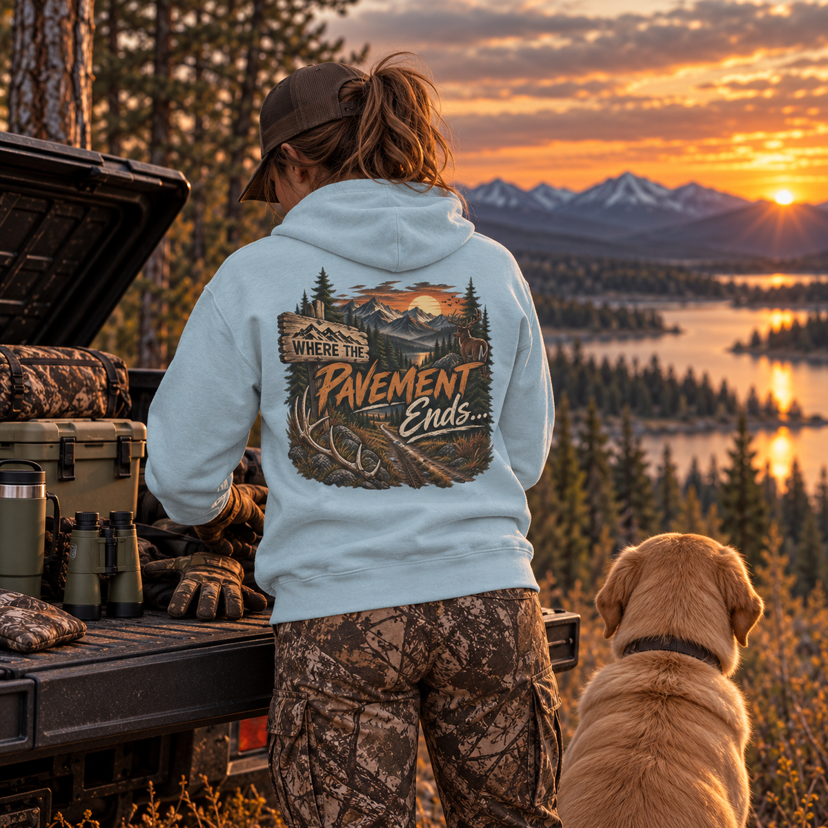 Rack & Ridge | Where the Pavement Ends Hoodie