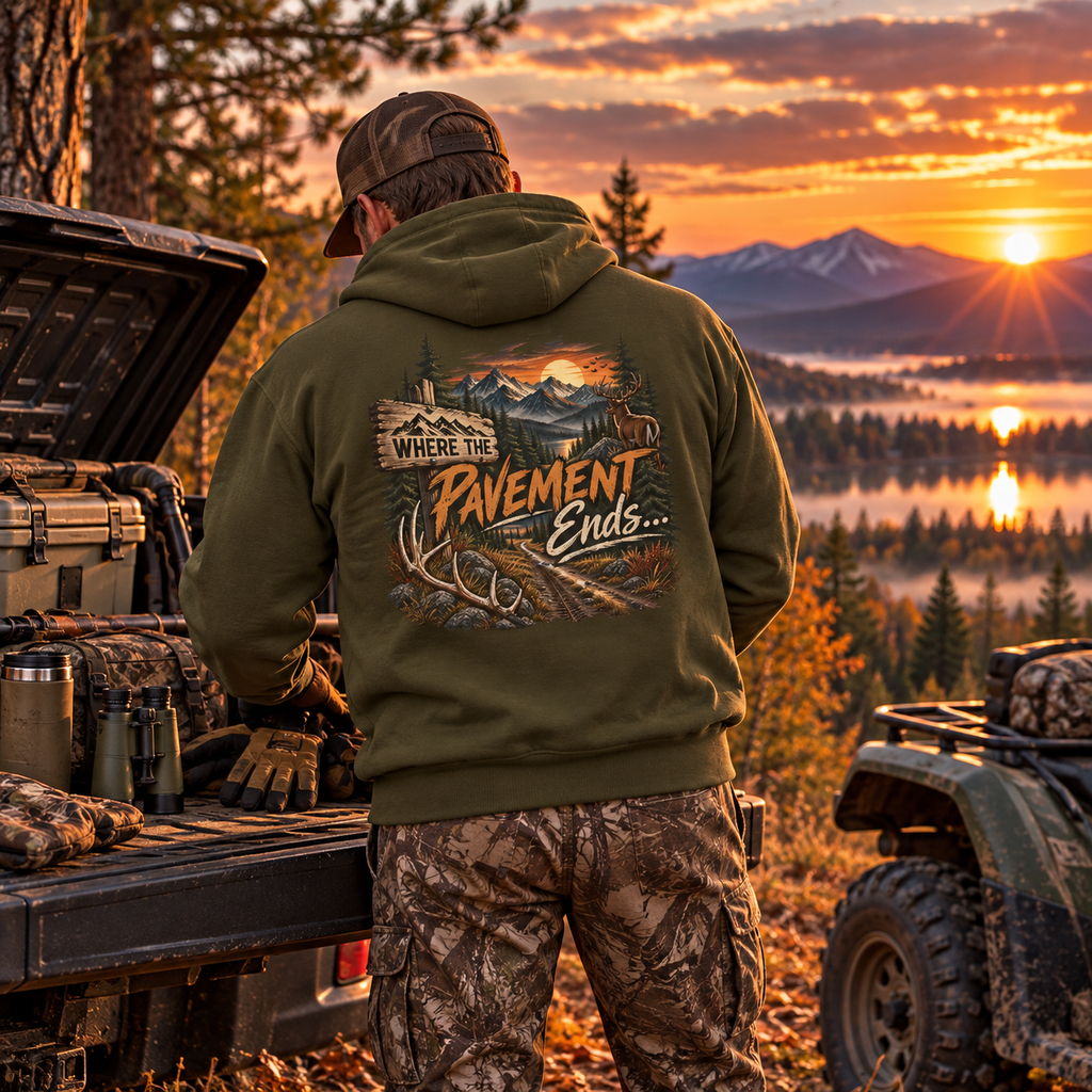 Rack & Ridge | Where the Pavement Ends Hoodie
