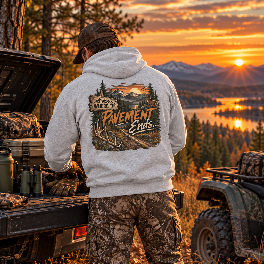 Rack & Ridge | Where the Pavement Ends Hoodie
