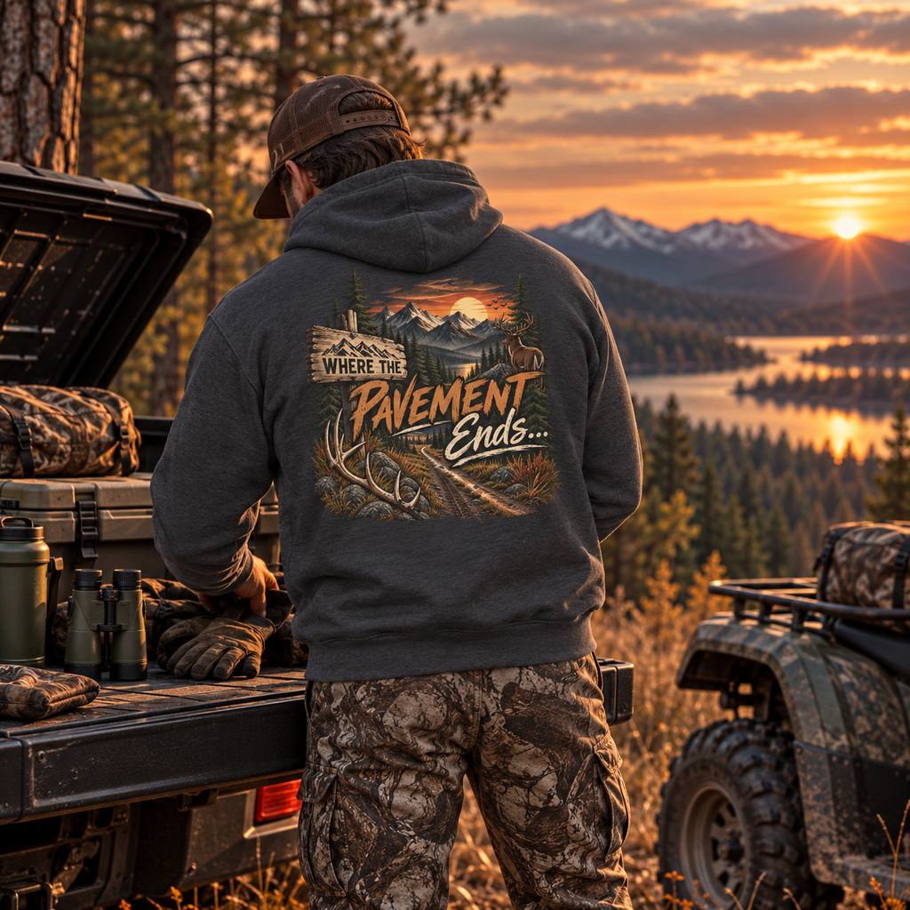 Rack & Ridge | Where the Pavement Ends Hoodie