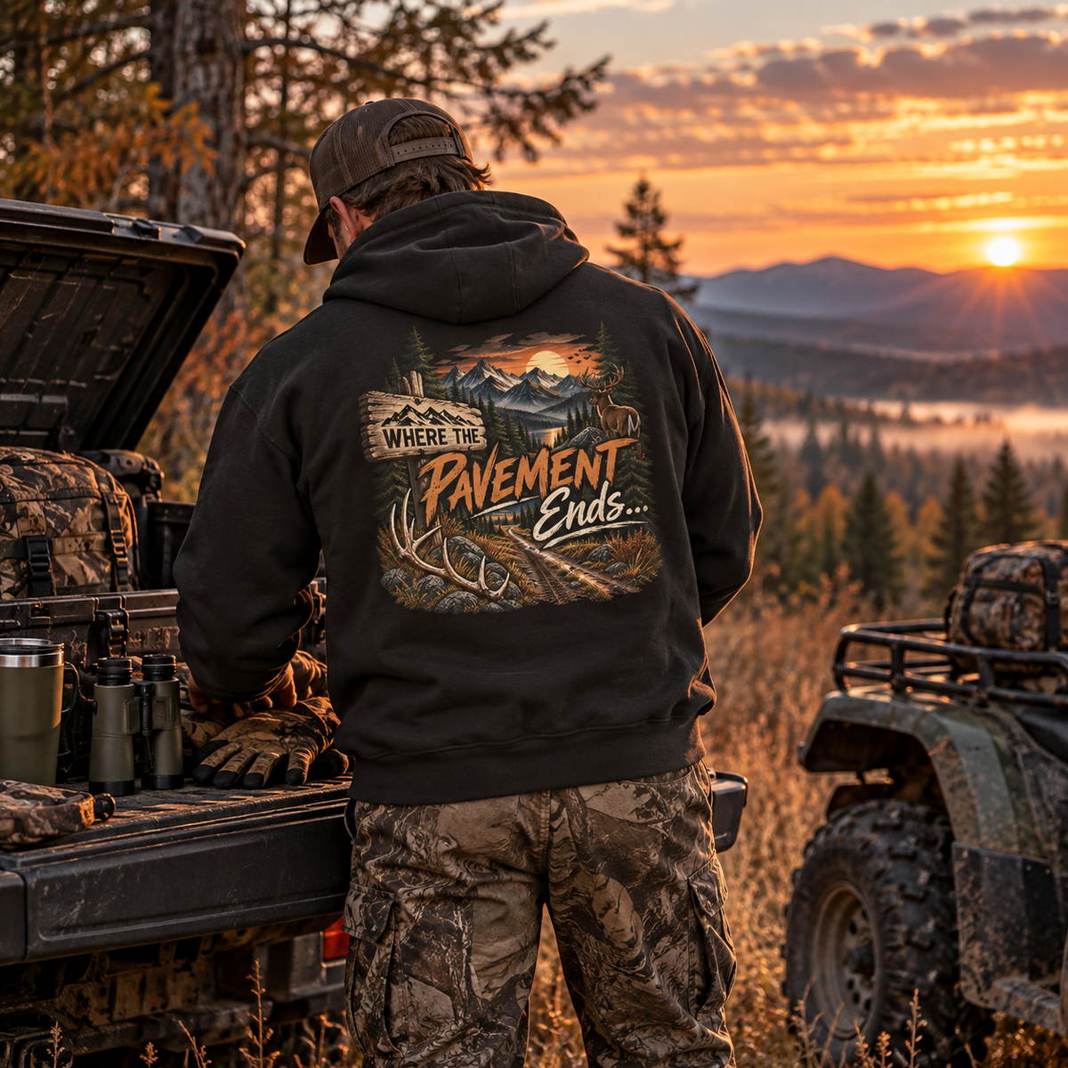 Rack & Ridge | Where the Pavement Ends Hoodie