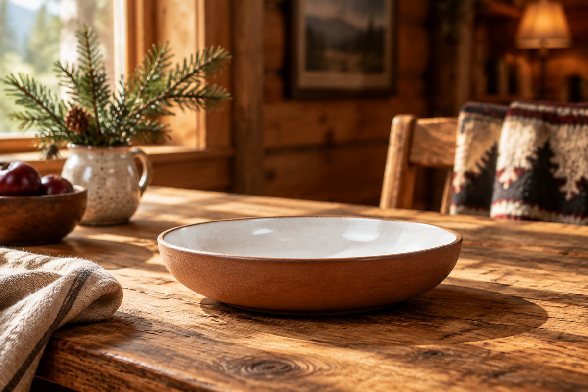 Rack & Ridge | Black Oak Art Coupe Serving Bowl