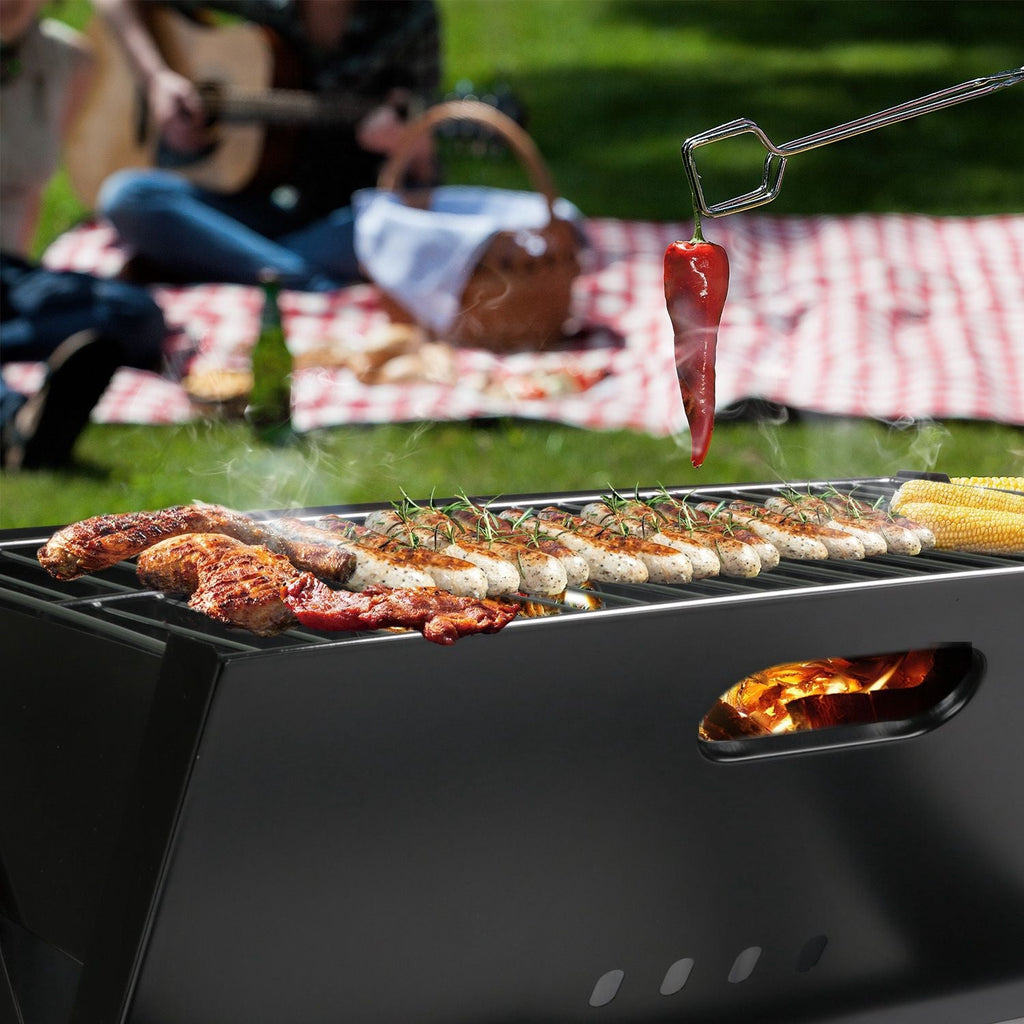 Foldable Portable Charcoal Grill for Camping & Tailgating