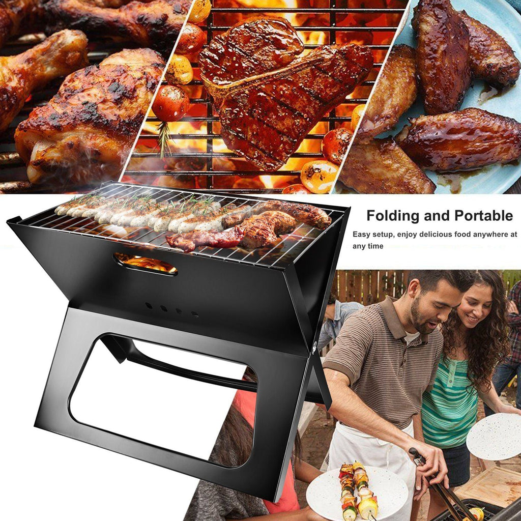 Foldable Portable Charcoal Grill for Camping & Tailgating
