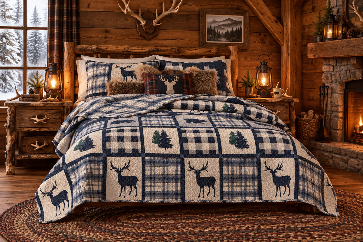 Rack & Ridge | Stonehurst Lodge Plaid Quilt Set