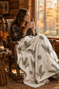 pinecone throw blanket