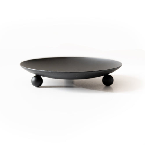 City Bonfires Wrought Iron Trivet & Candle Holder – Matte Black